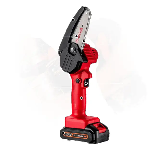 Wood Ranger Mini Chainsaw with 24V lithium battery